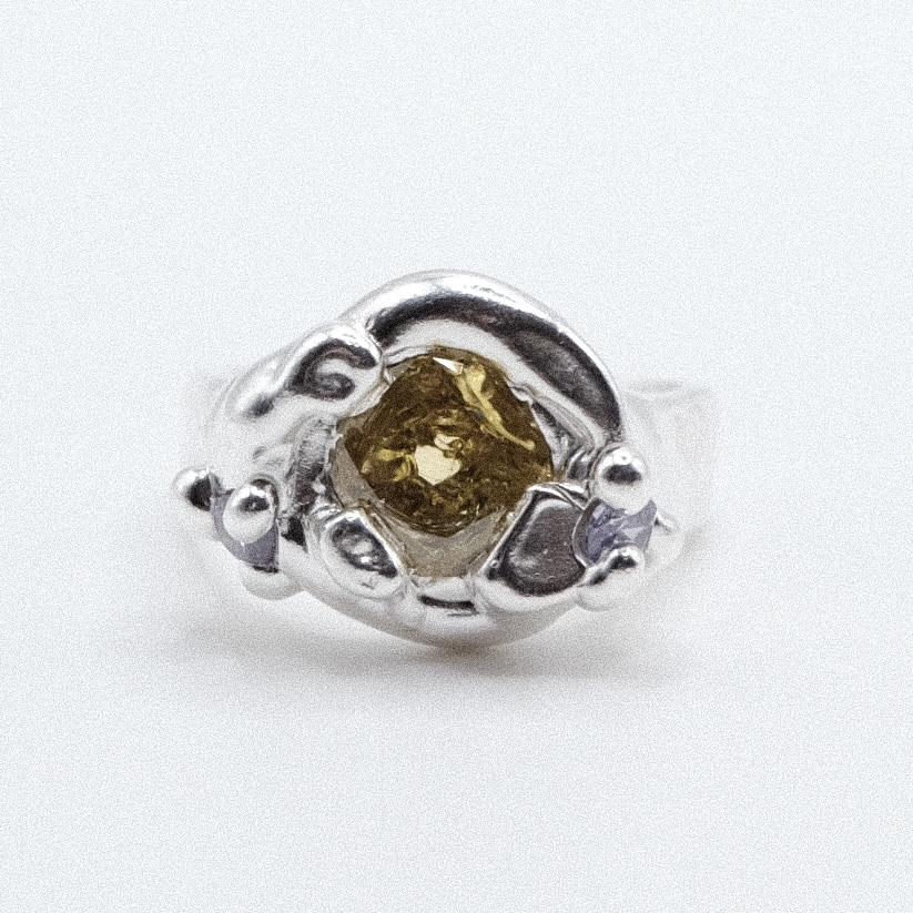 Кольцо-печатка с фианитами (skol*zko)