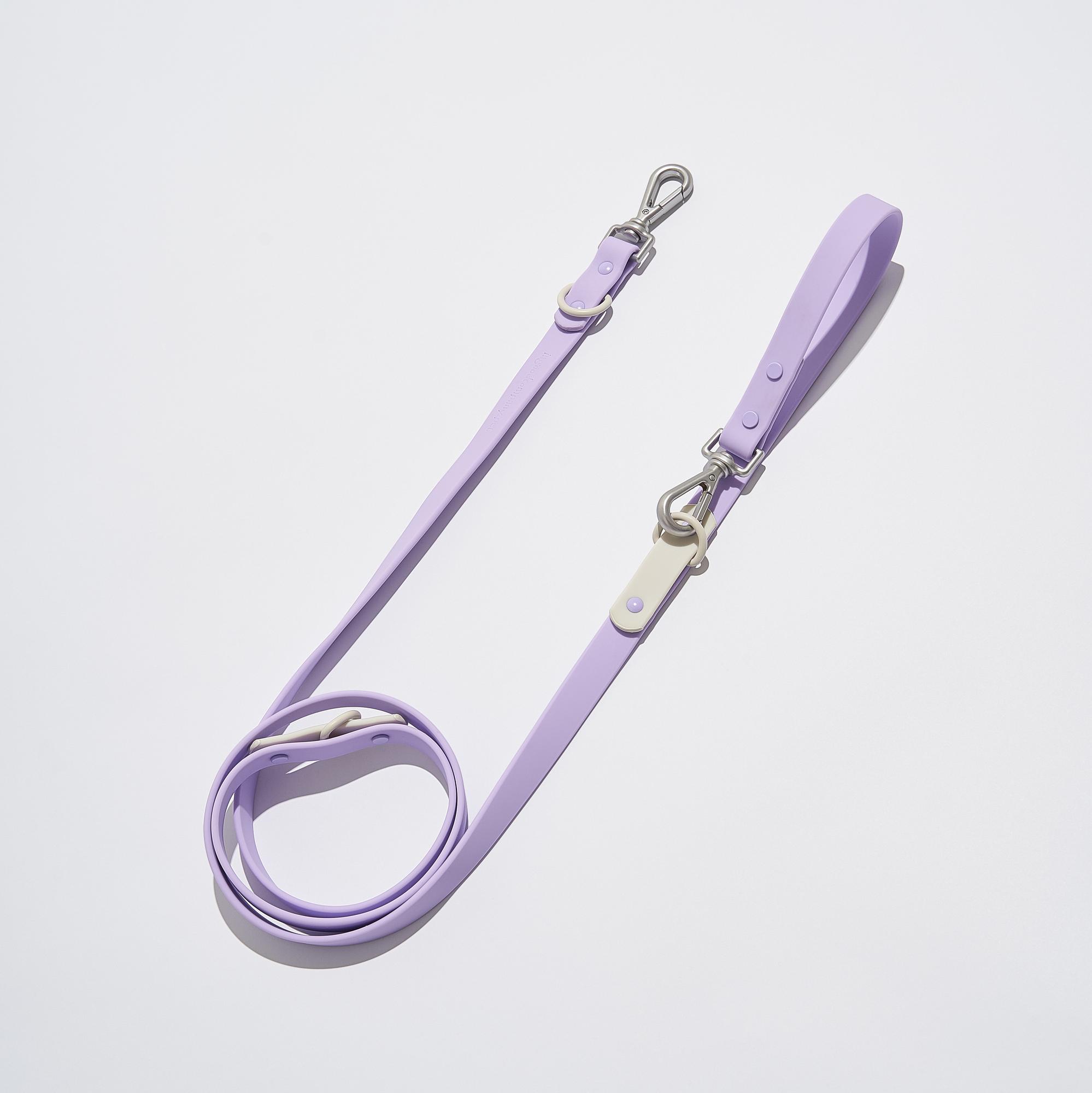 Фиолетовый поводок-перестёжка из биотана для собак