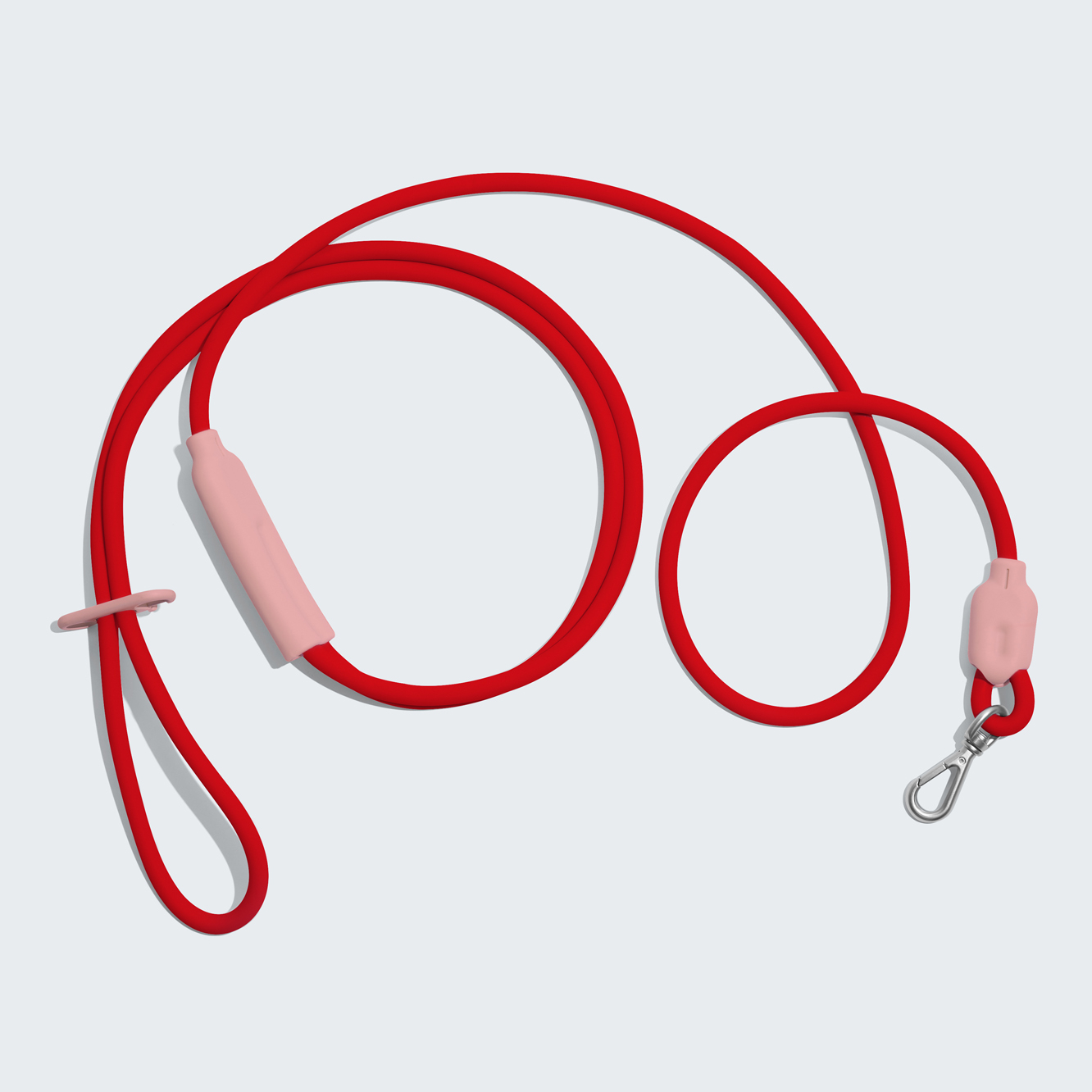 Поводок, освобождающий руки, красный