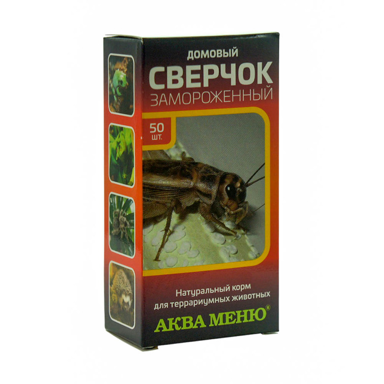 Сверчок домовый замороженный, 50 штук