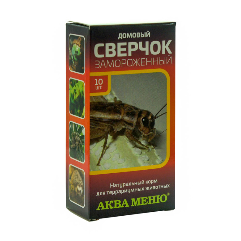 Сверчок домовый замороженный, 10 штук