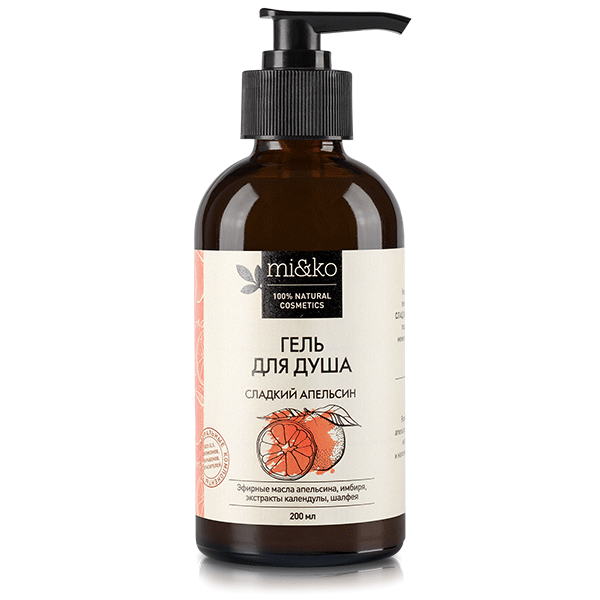 Гель для душа Сладкий апельсин, Mi&Ko