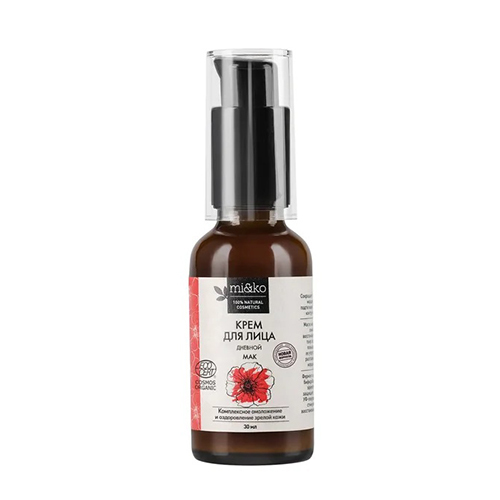 Крем для лица Мак дневной анти-эйдж 45+  COSMOS ORGANIC, Mi&ko
