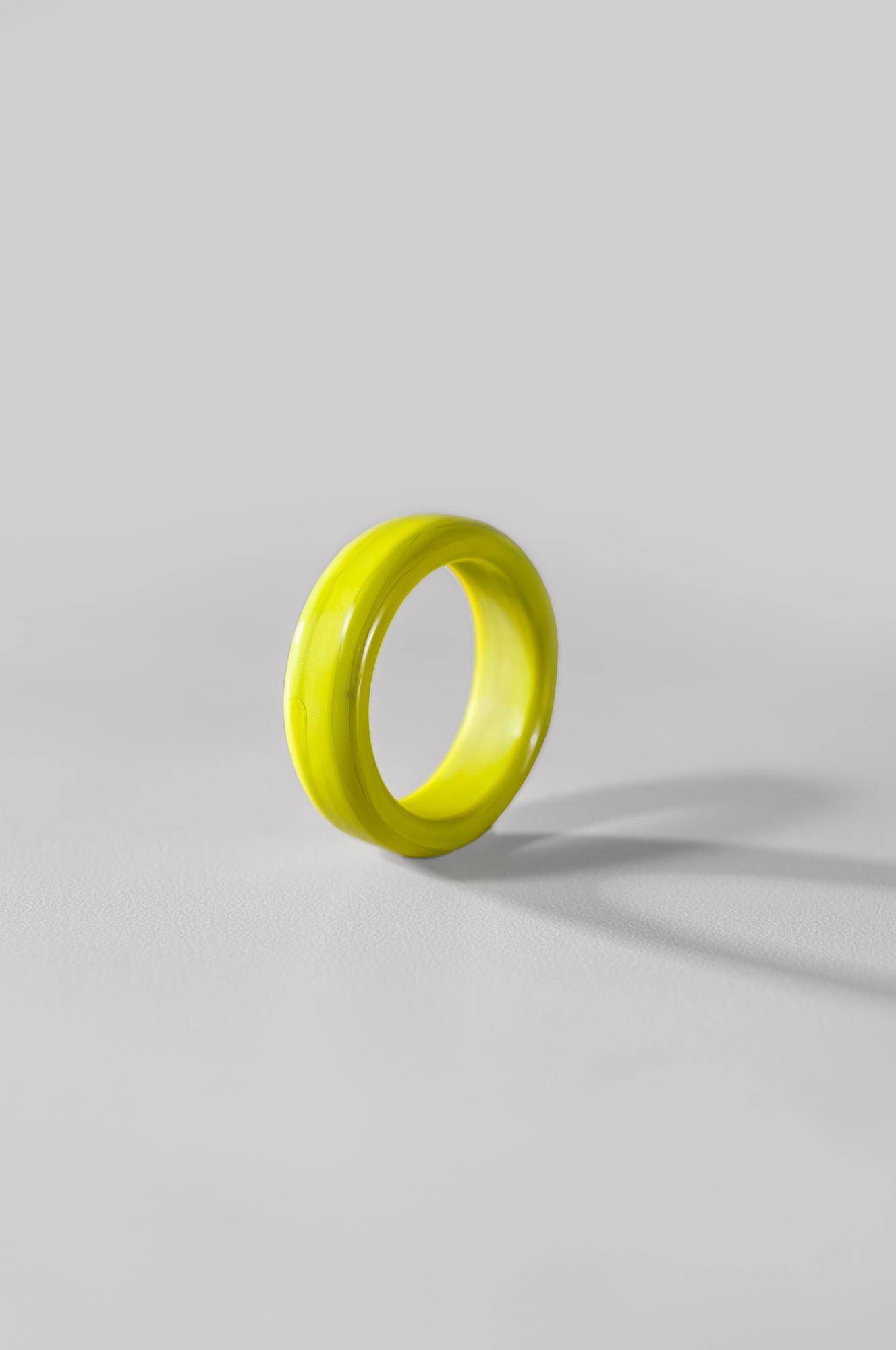 Тонкое кольцо /цвет зеленое яблоко