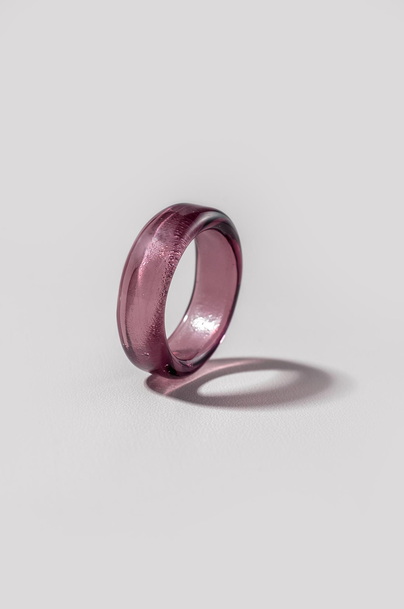 Тонкое кольцо /цвет винный