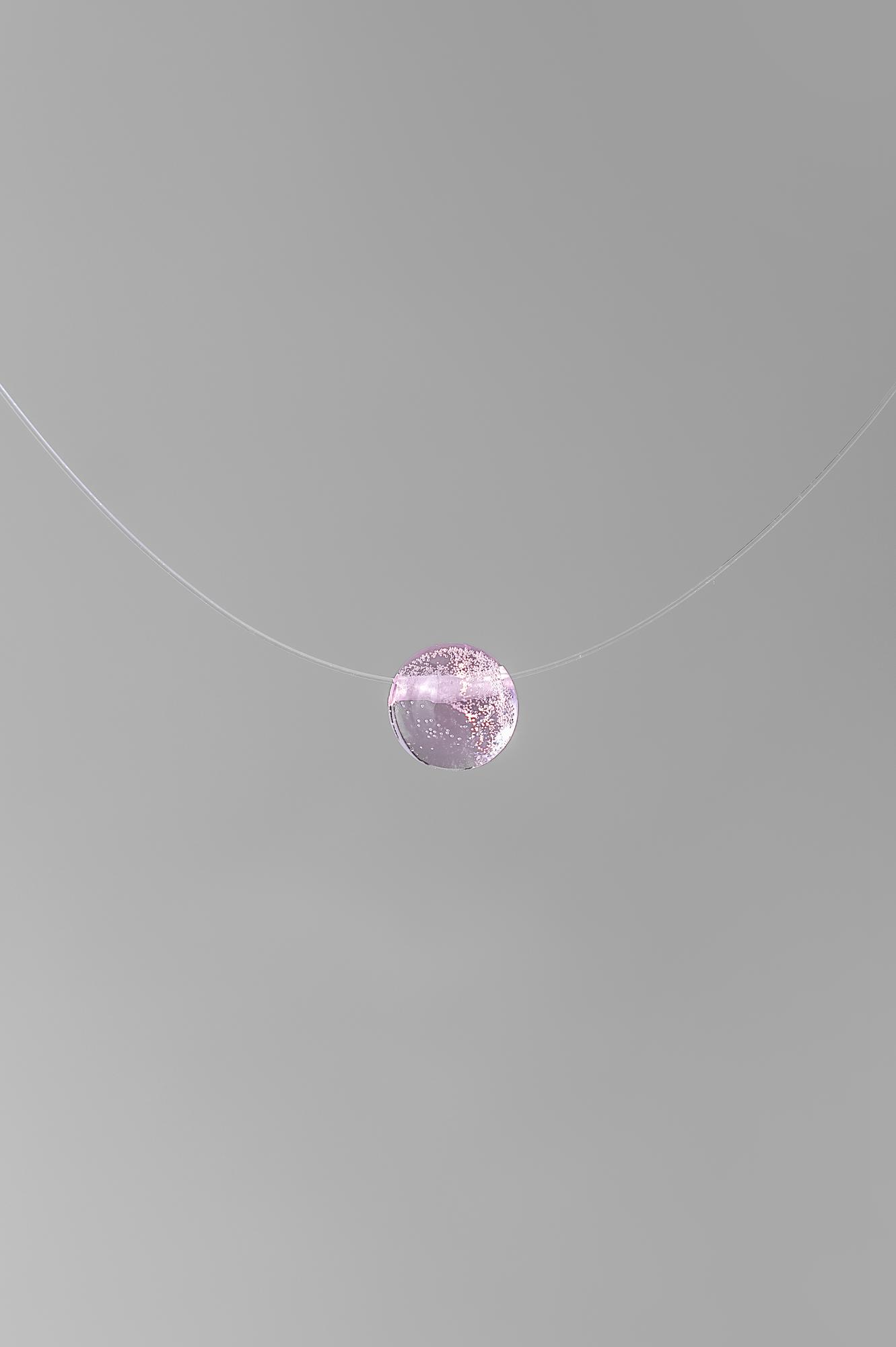 Чокер "Капля"/ цвет розовый кварц