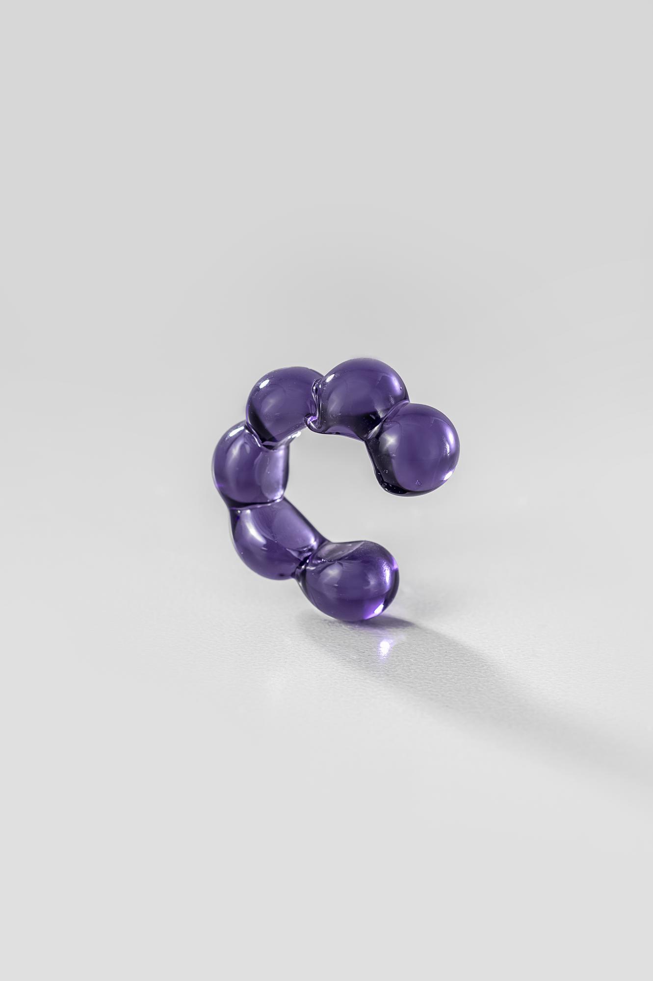 Кафф "Молекула"/ цвет фиолетовый