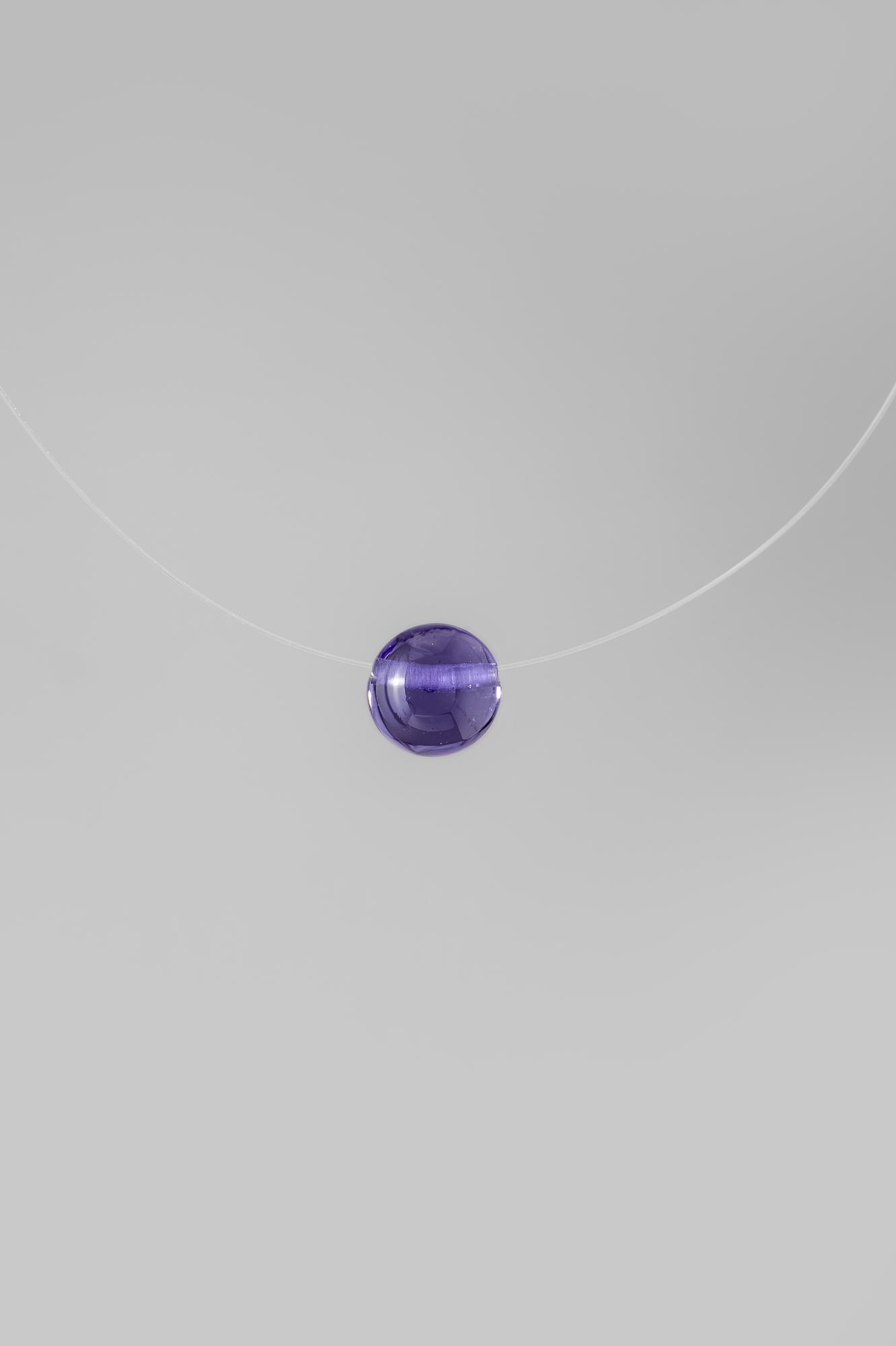 Чокер "Капля" /цвет фиолетовый