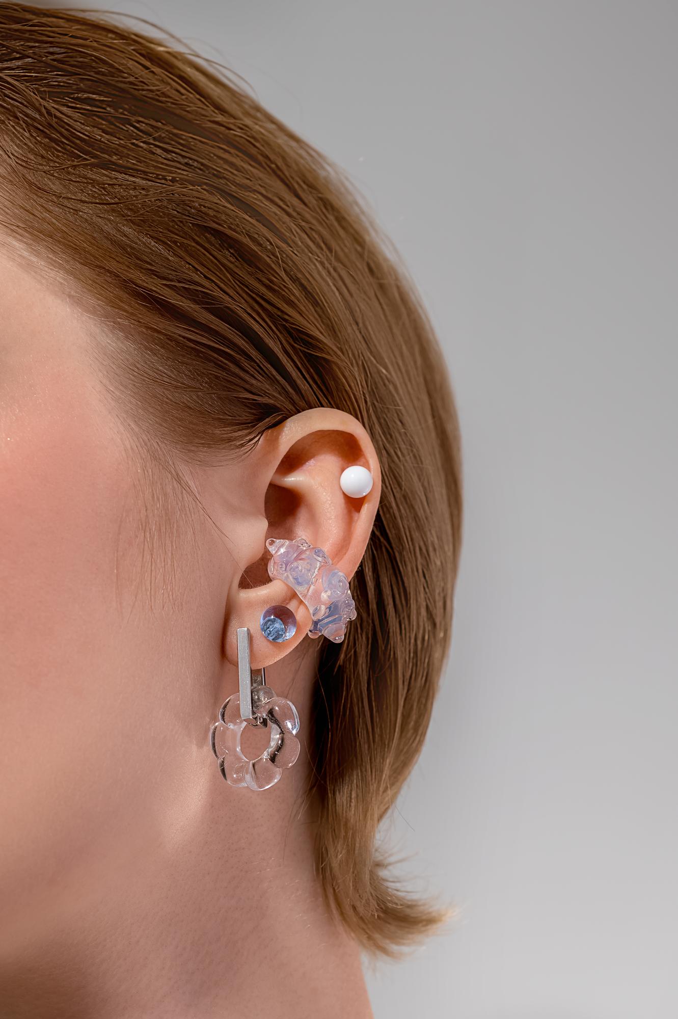 Кафф "Ракушка" / цвет млечный путь