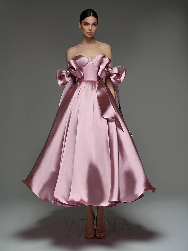 Evening dress Princess midi peony