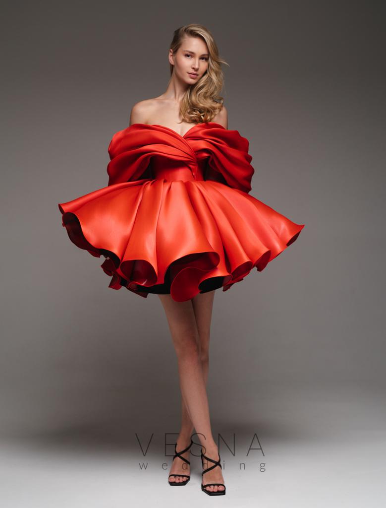 Вечернее платье Рафаэлла руж