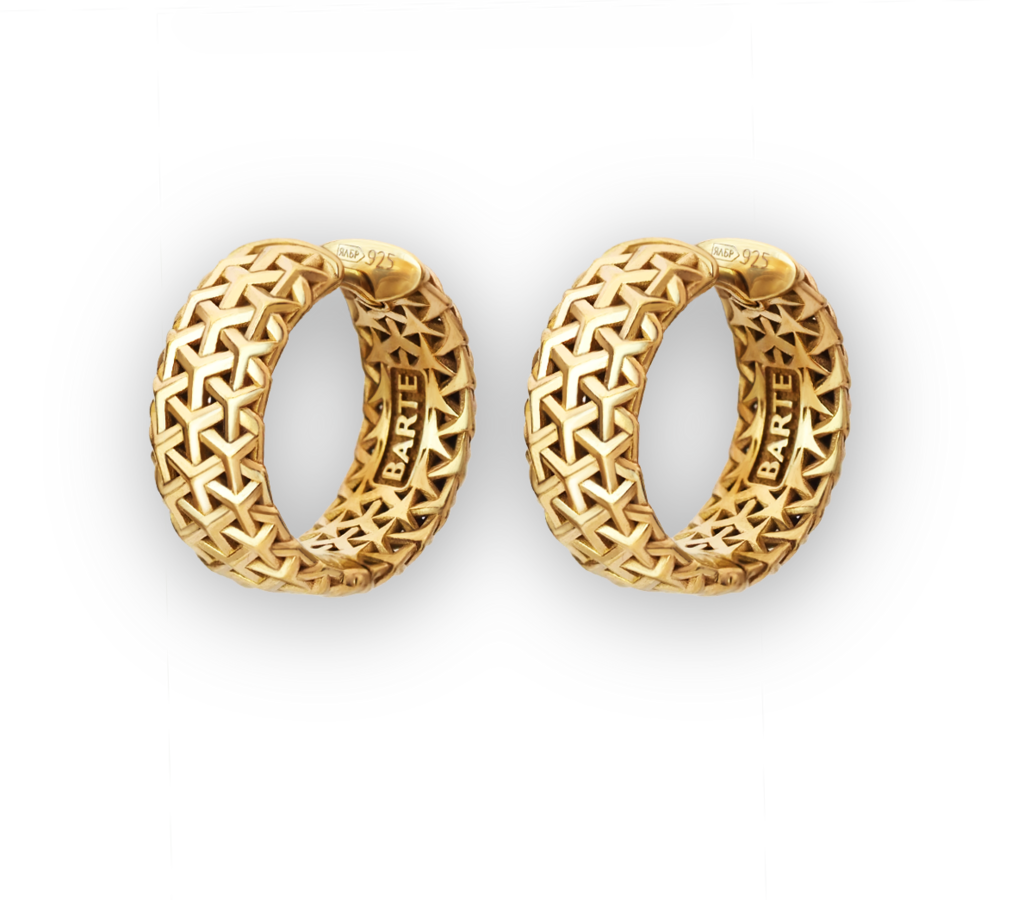 Серьги "Бесконечность" (D-19, L), золочение
