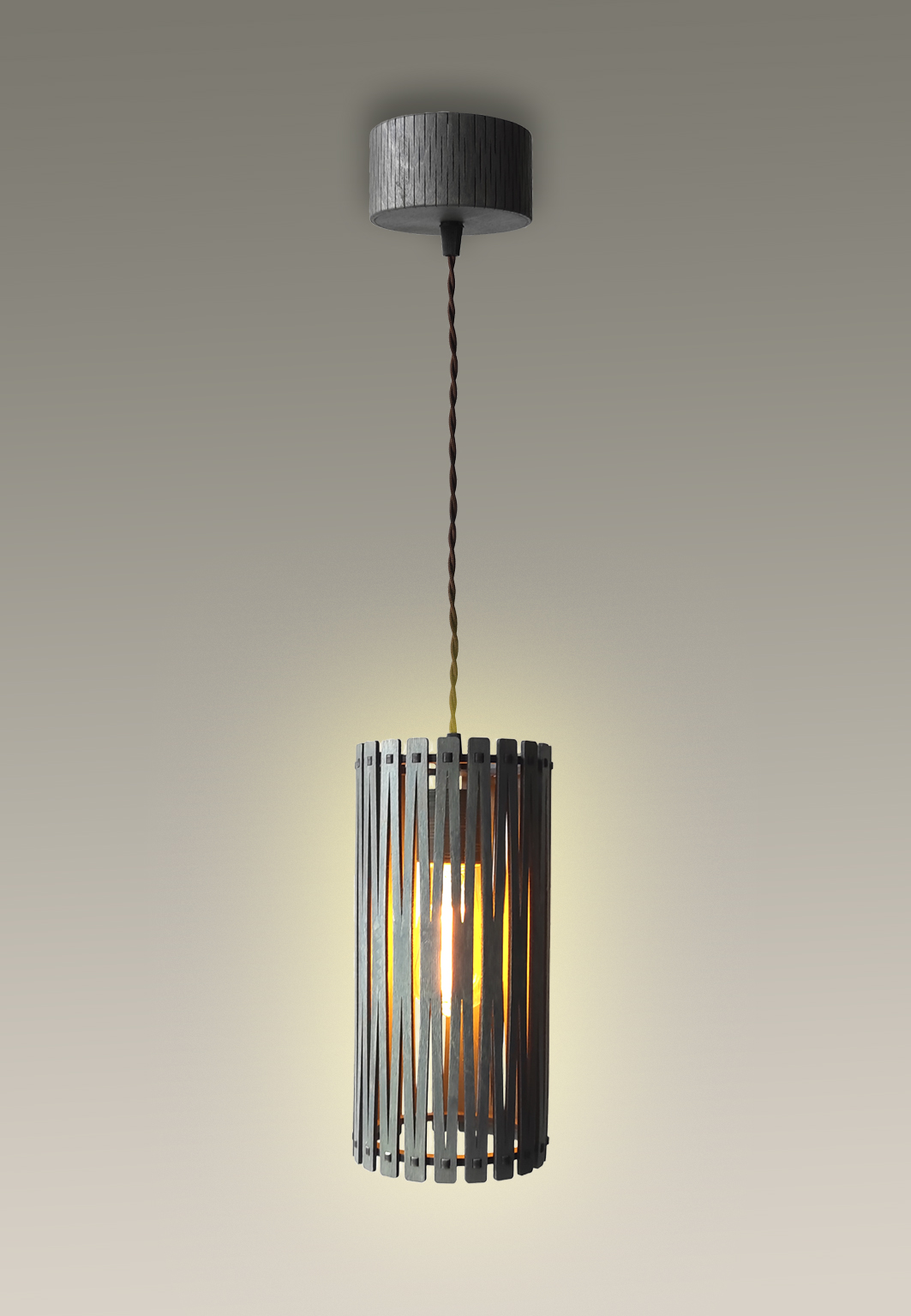 Подвесной светильник из дерева"Meridian 02"