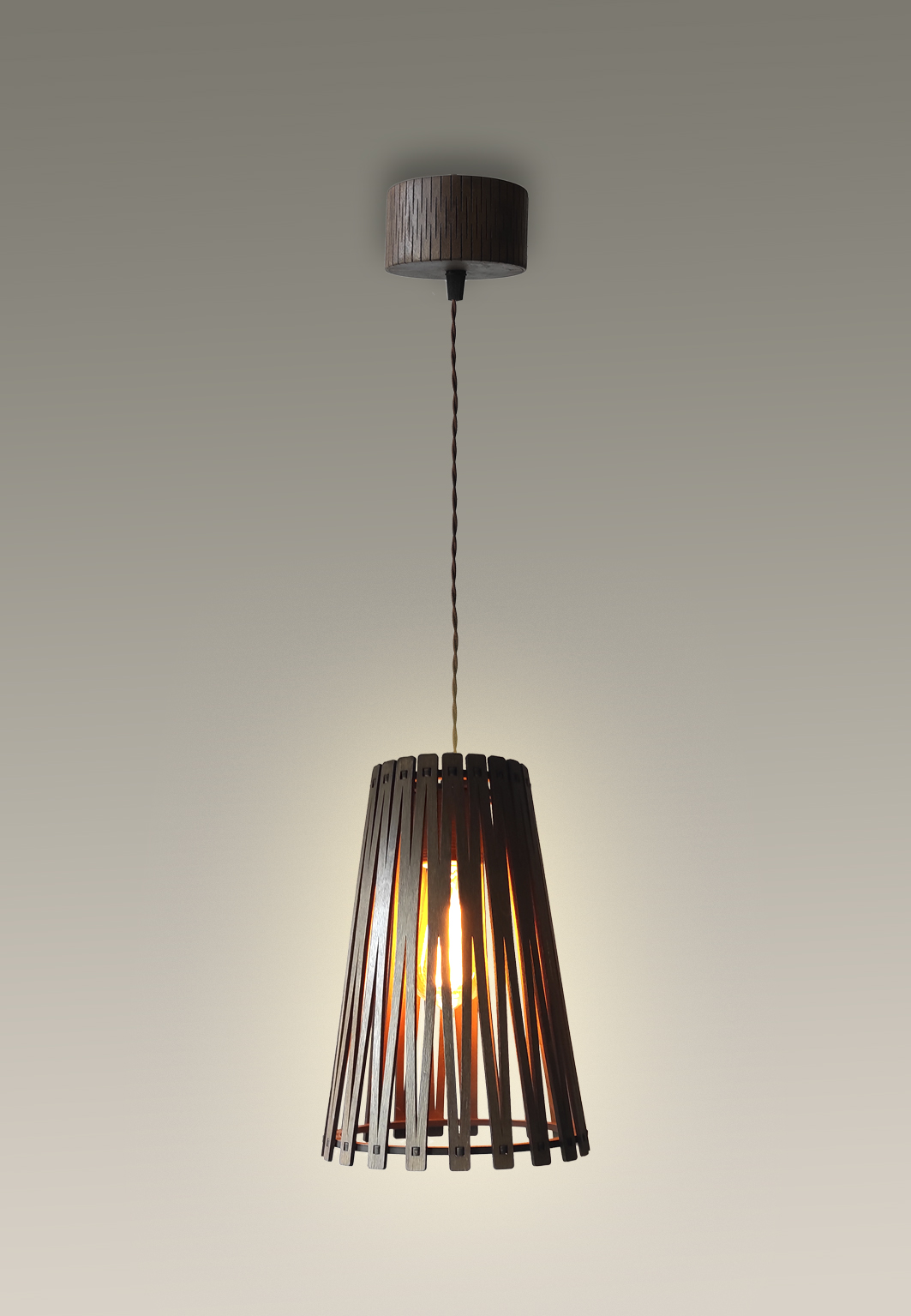 Подвесной светильник из дерева "Meridian 01"