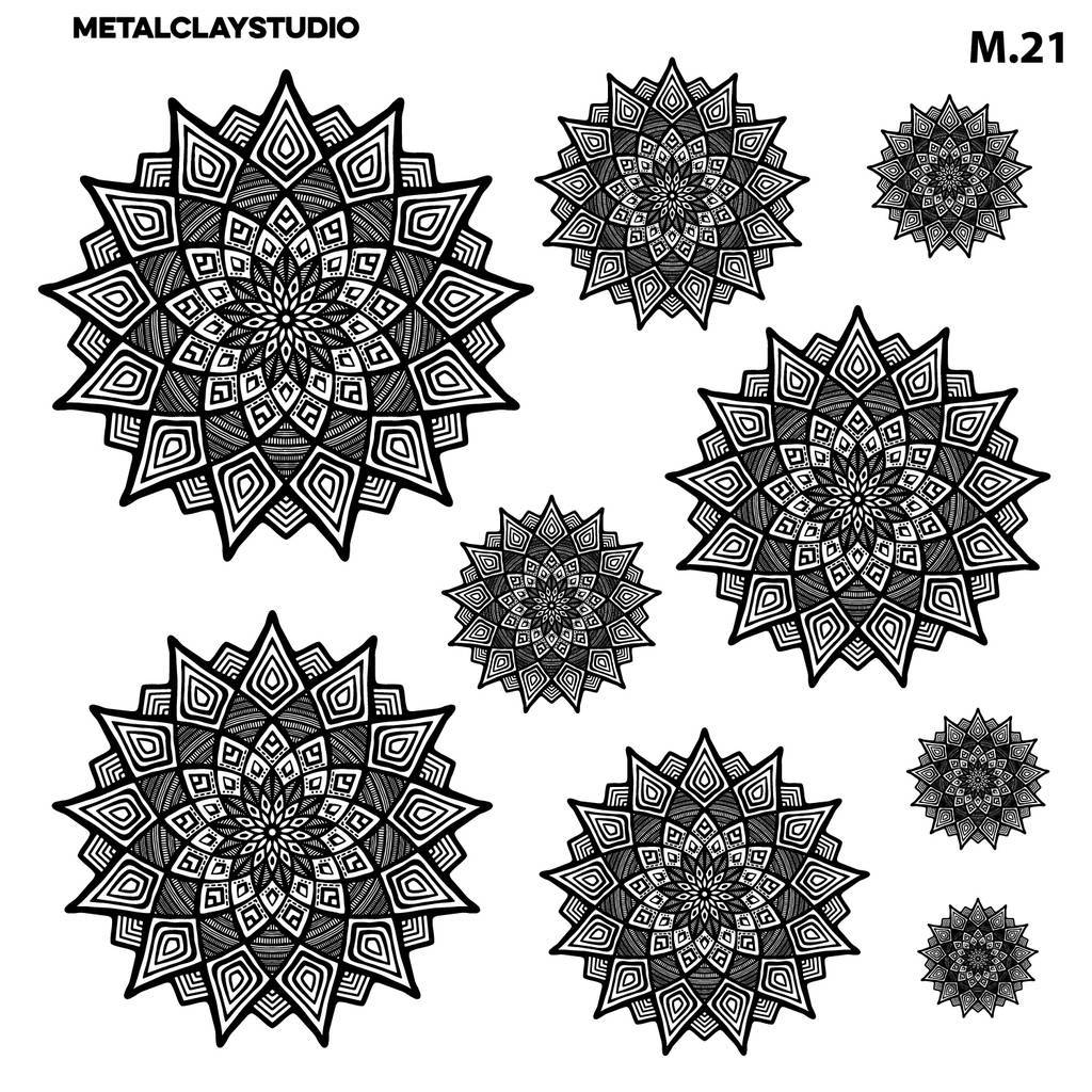 Текстура из полимерной резины MANDALA ART#21