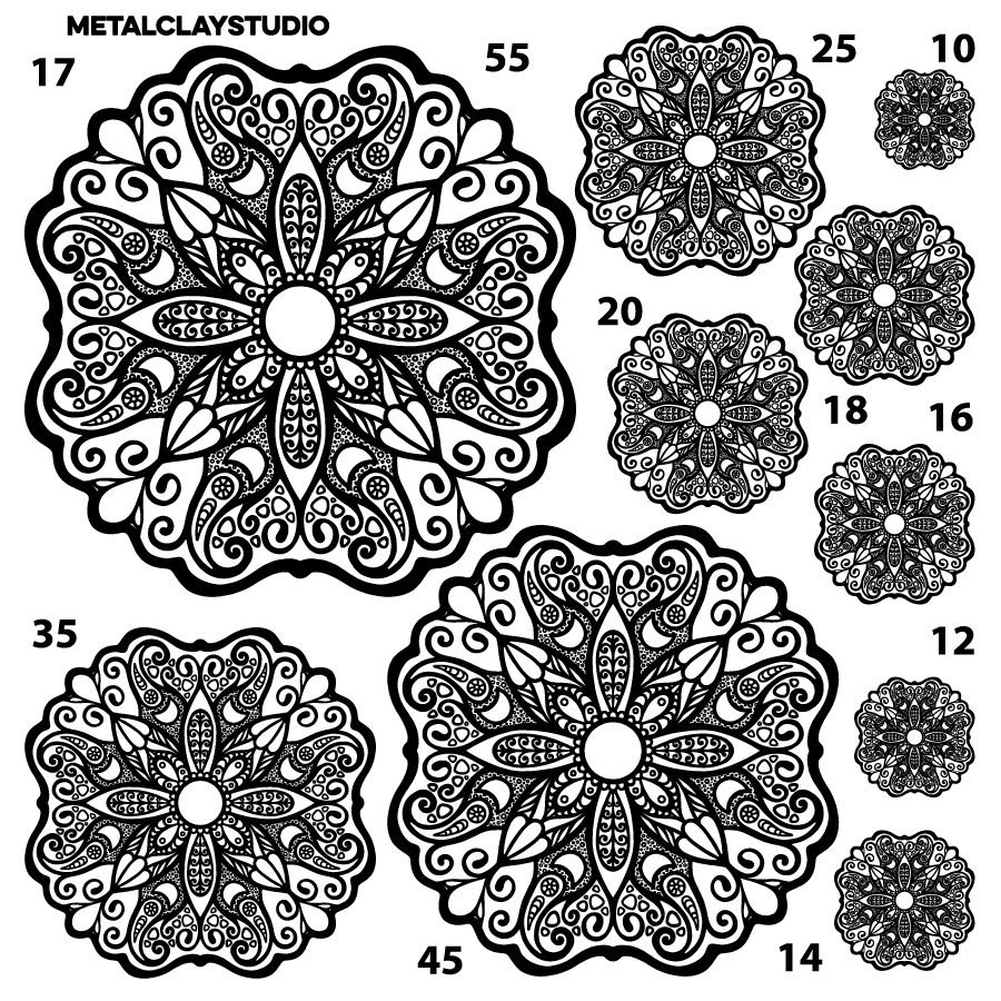 Текстура из полимерной резины MANDALA ART#17