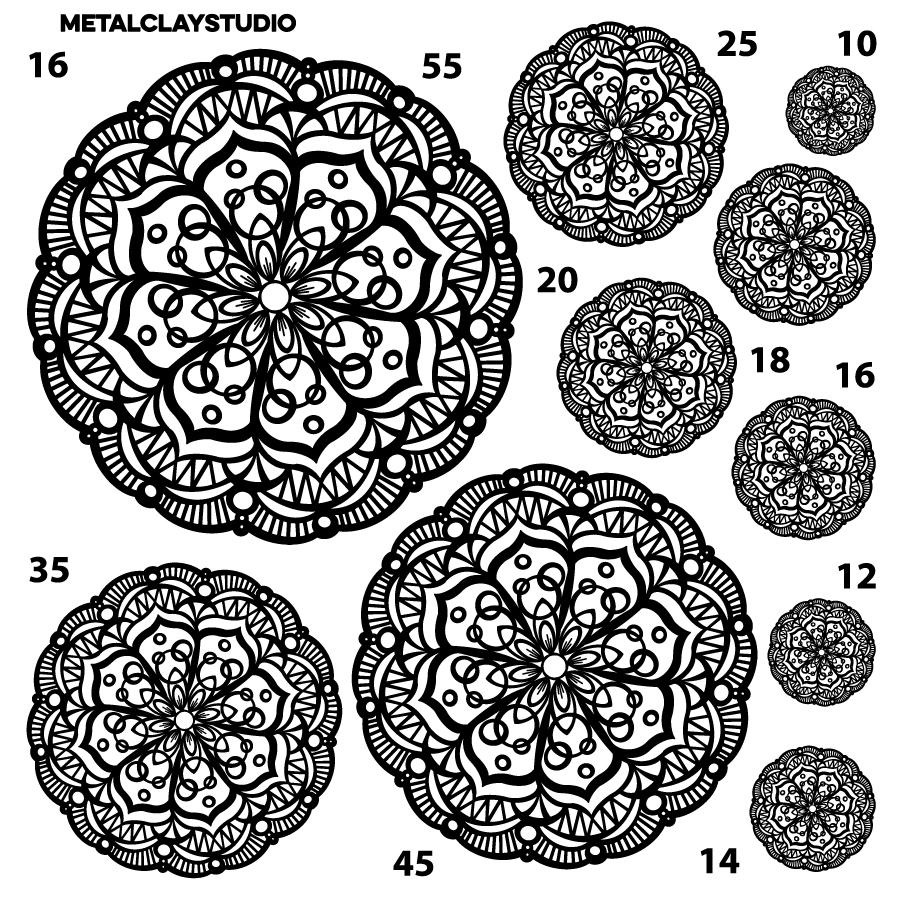 Текстура из полимерной резины MANDALA ART#16