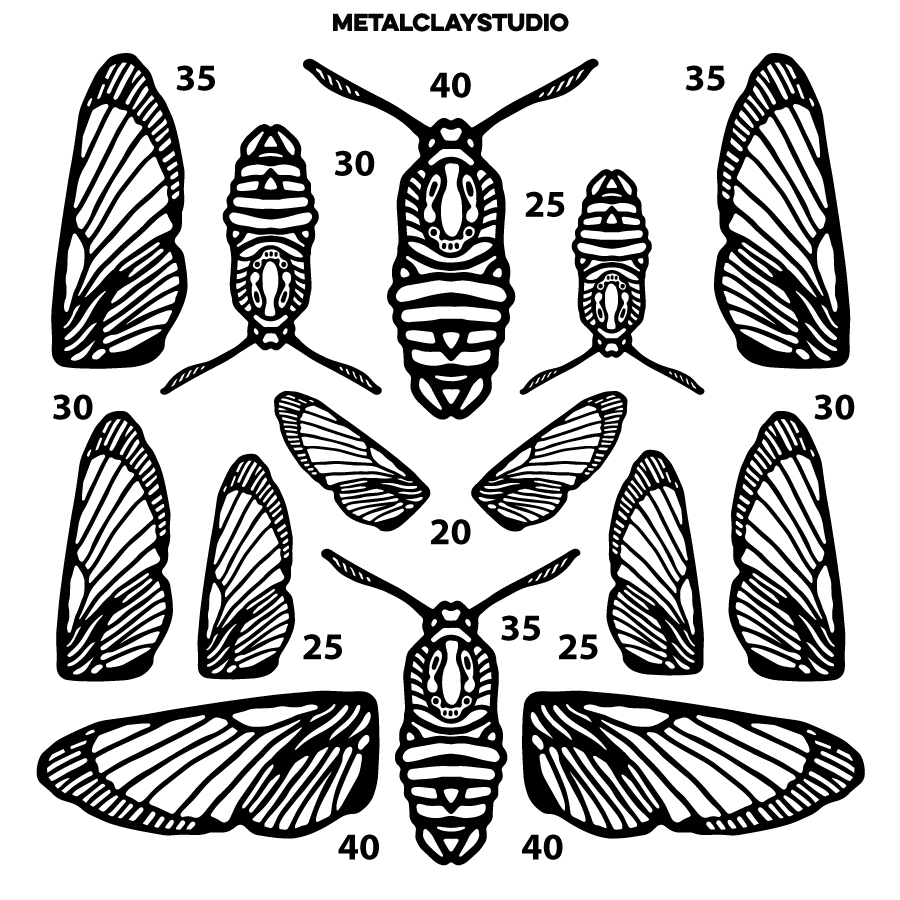 Текстура из полимерной резины INSECTS#02-1