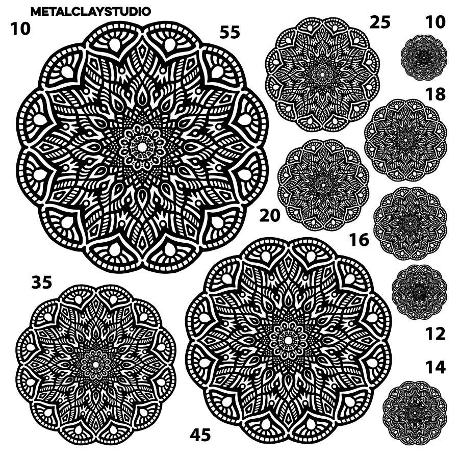 Текстура из полимерной резины MANDALA ART#10