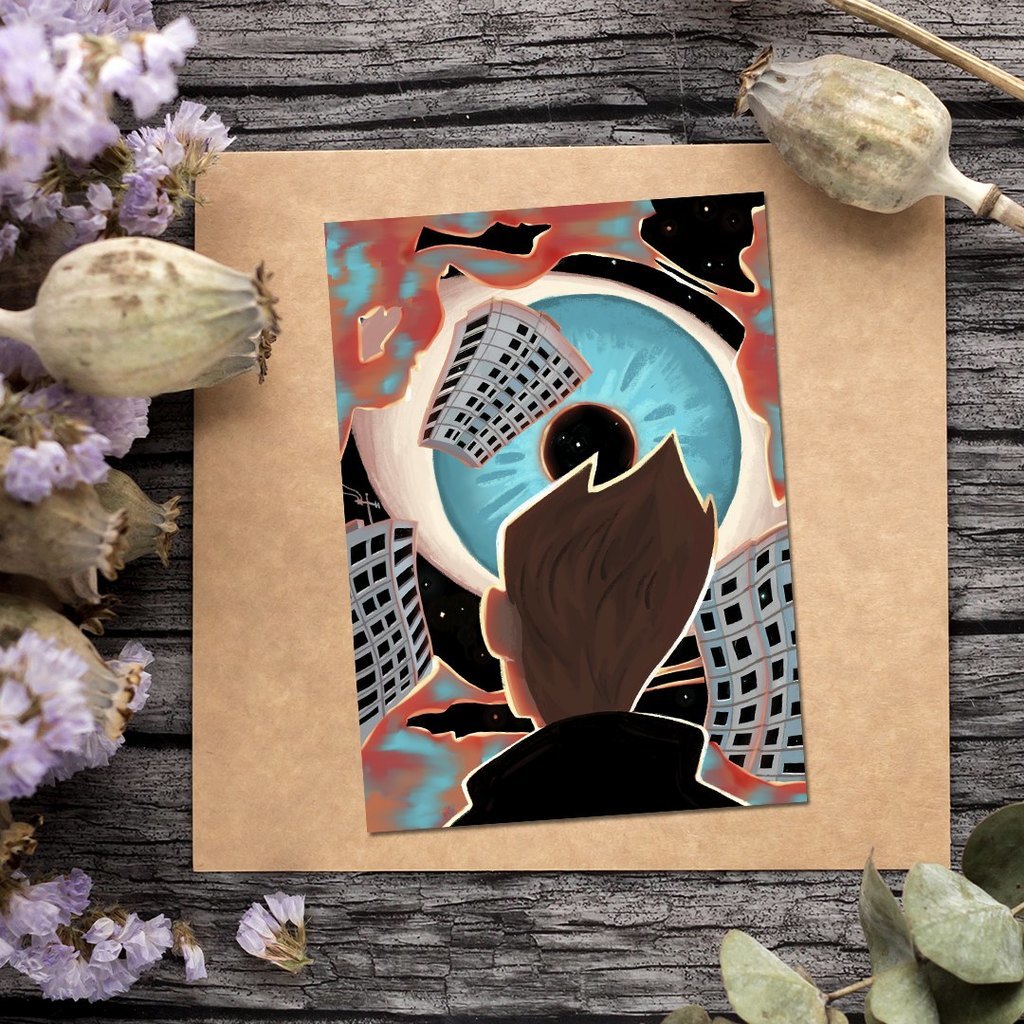 #8 — Почтовая открытка «Сквозь»