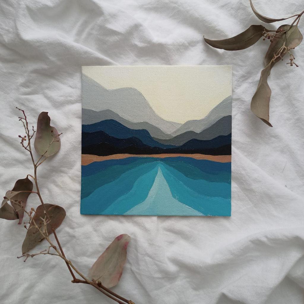 Картина "Горный пейзаж"