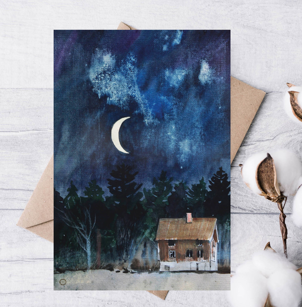 Уценка! Открытка "Тихий вечер"