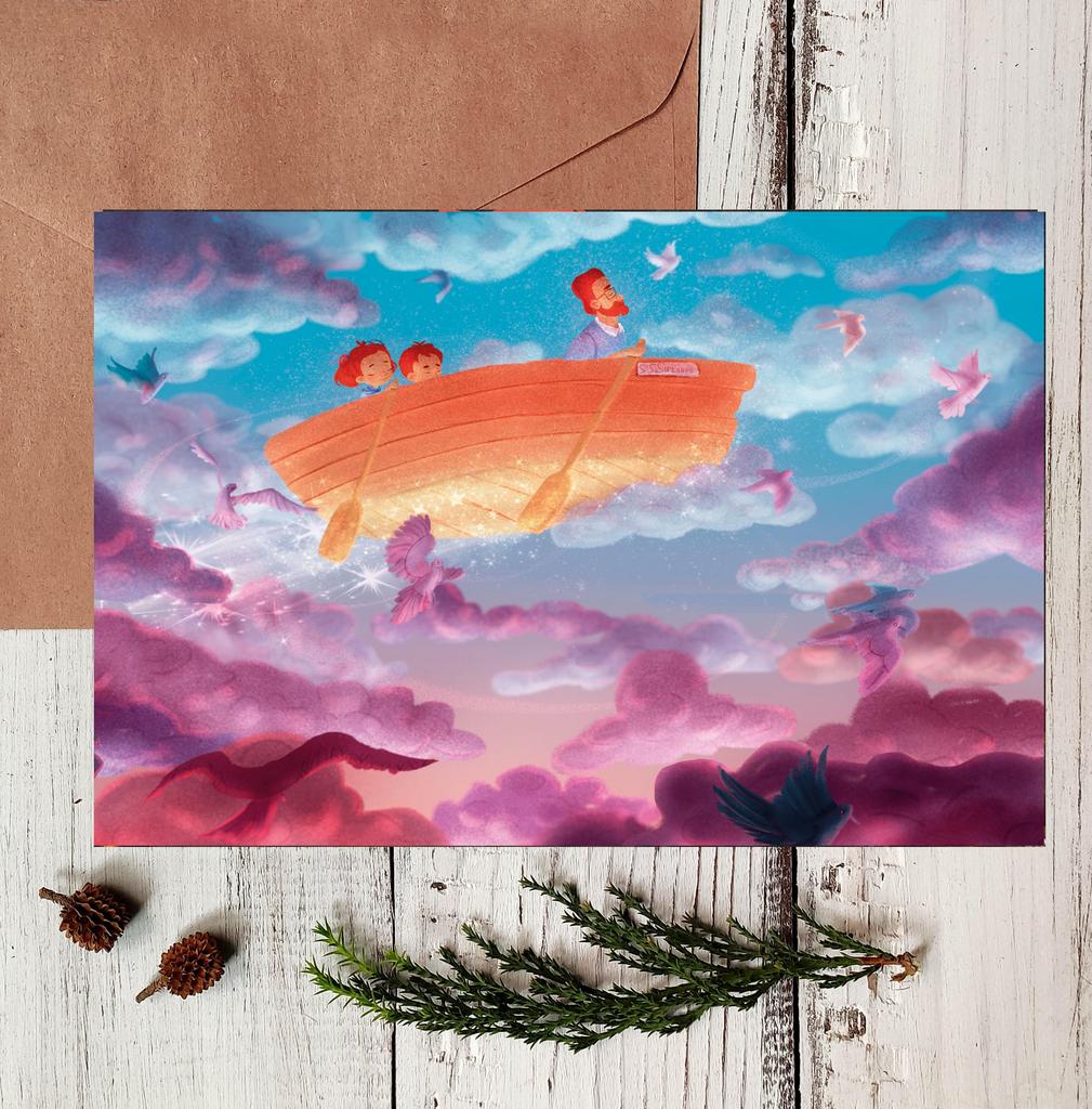 Уценка! Открытка "Полный вперед!"