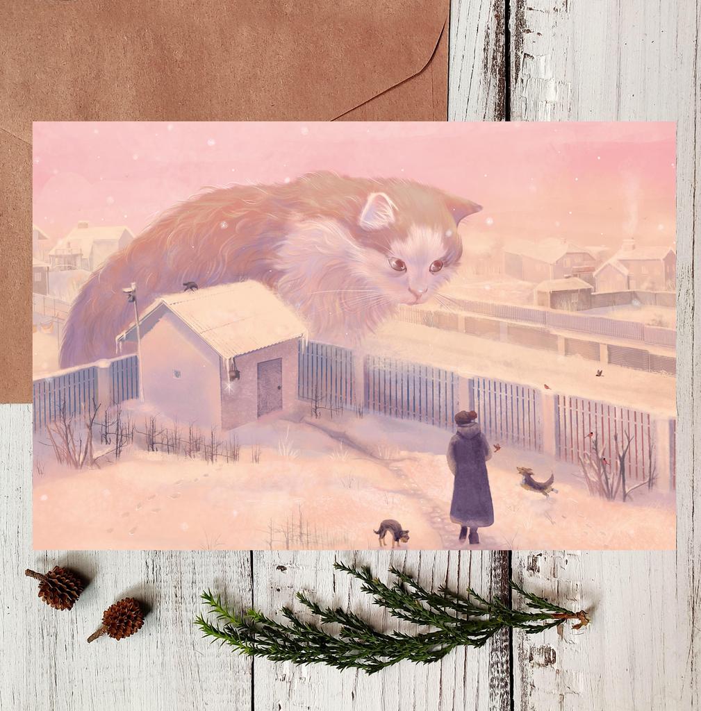 Почтовая открытка "Мурзик"