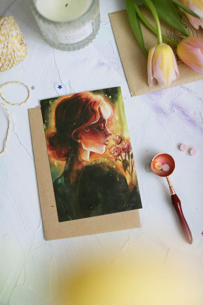 Почтовая открытка "В лучах солнца"