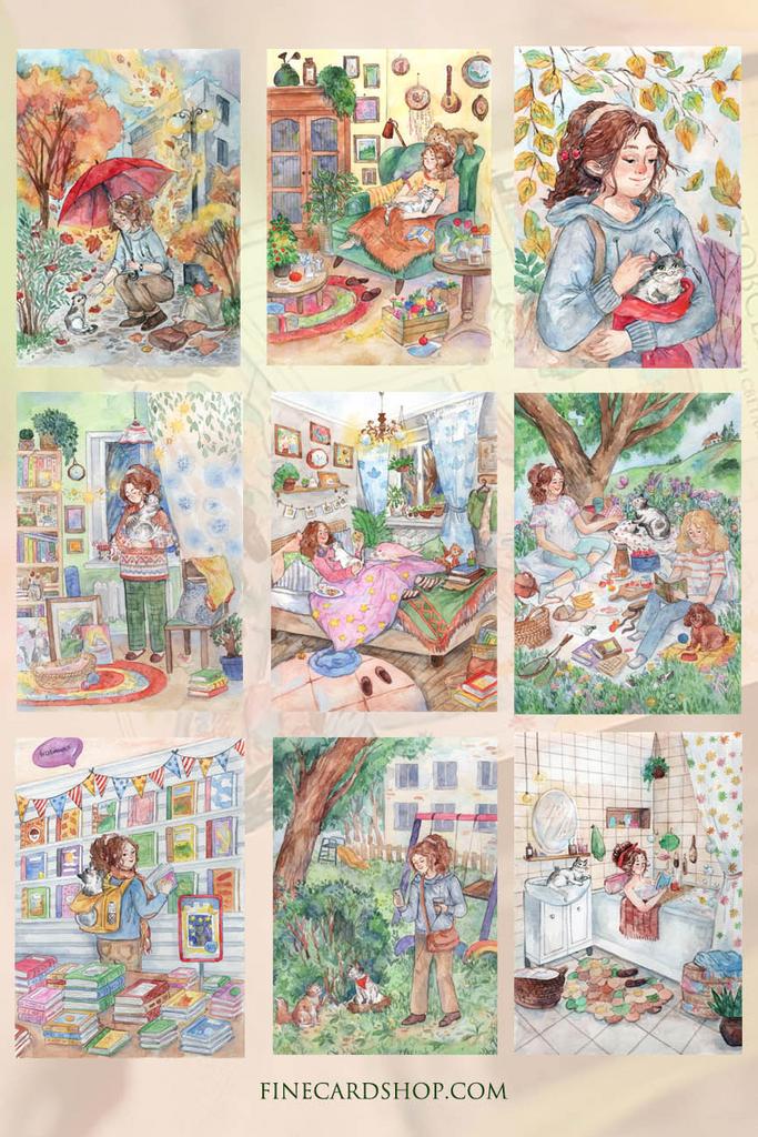 Набор из 12 открыток "Магия повседневности"