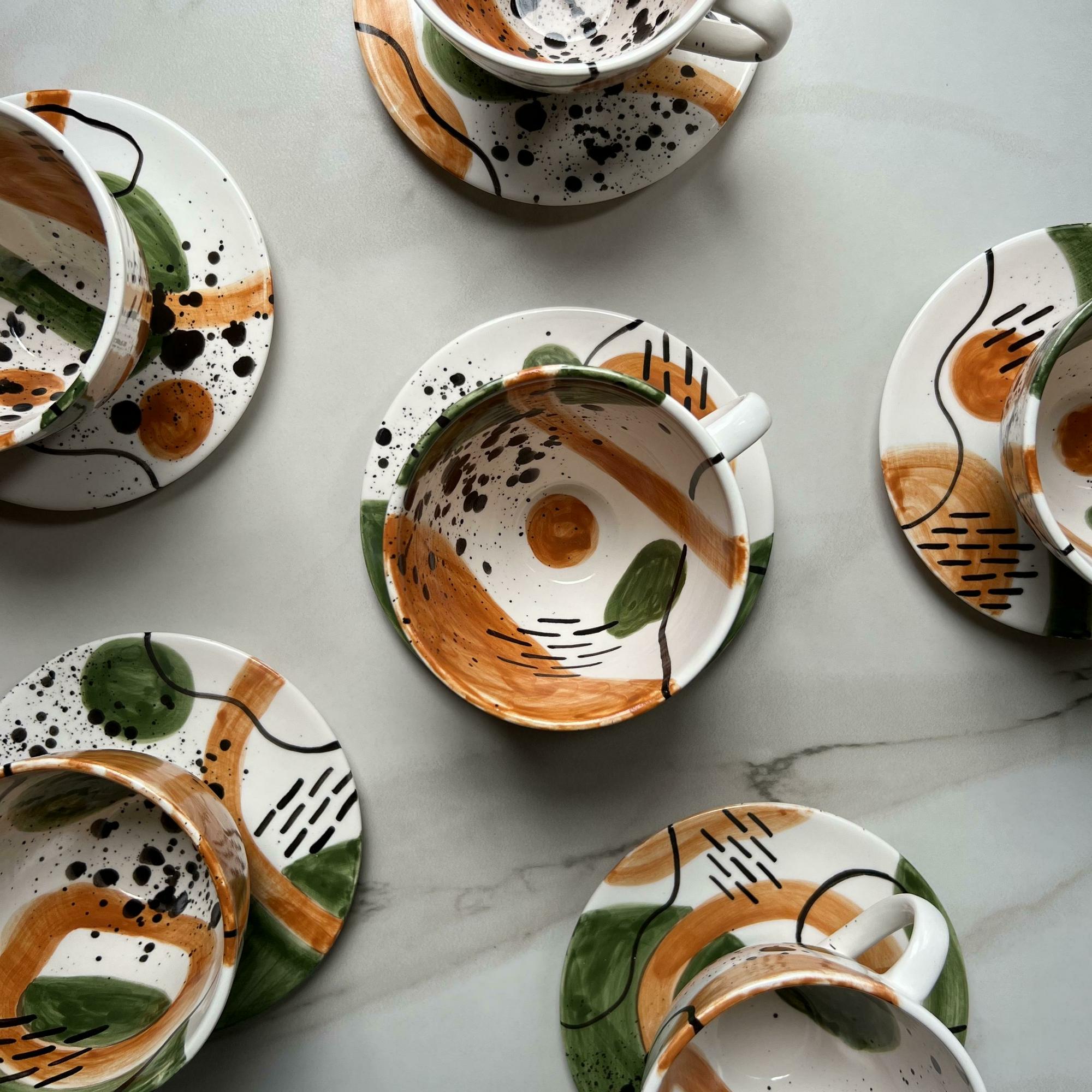 Чайная пара "Абстракция" maxi №2