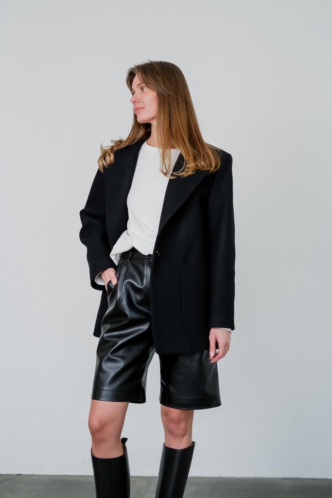 Шорты кожанные