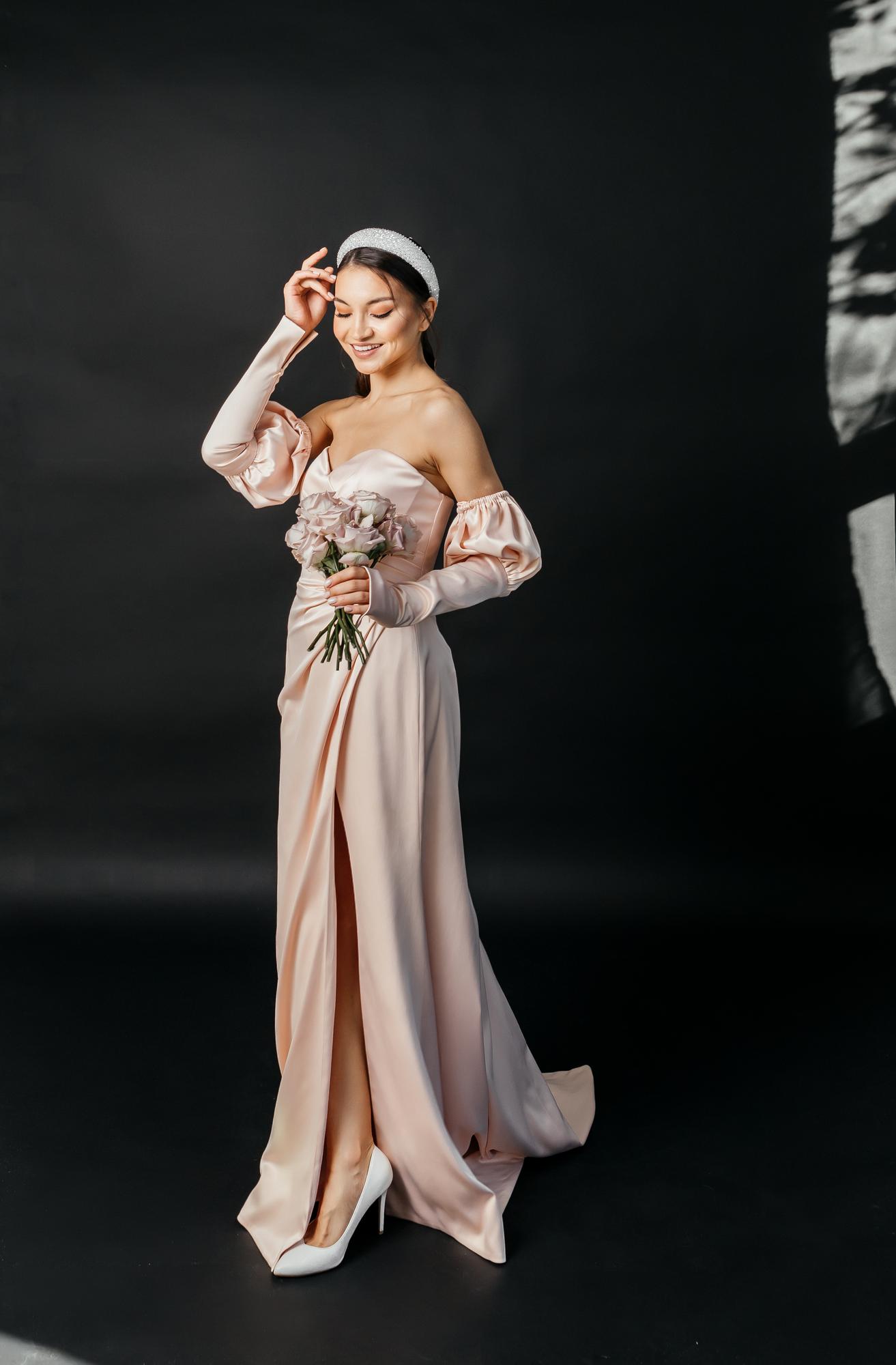 Вечернее платье Мирабель пудра