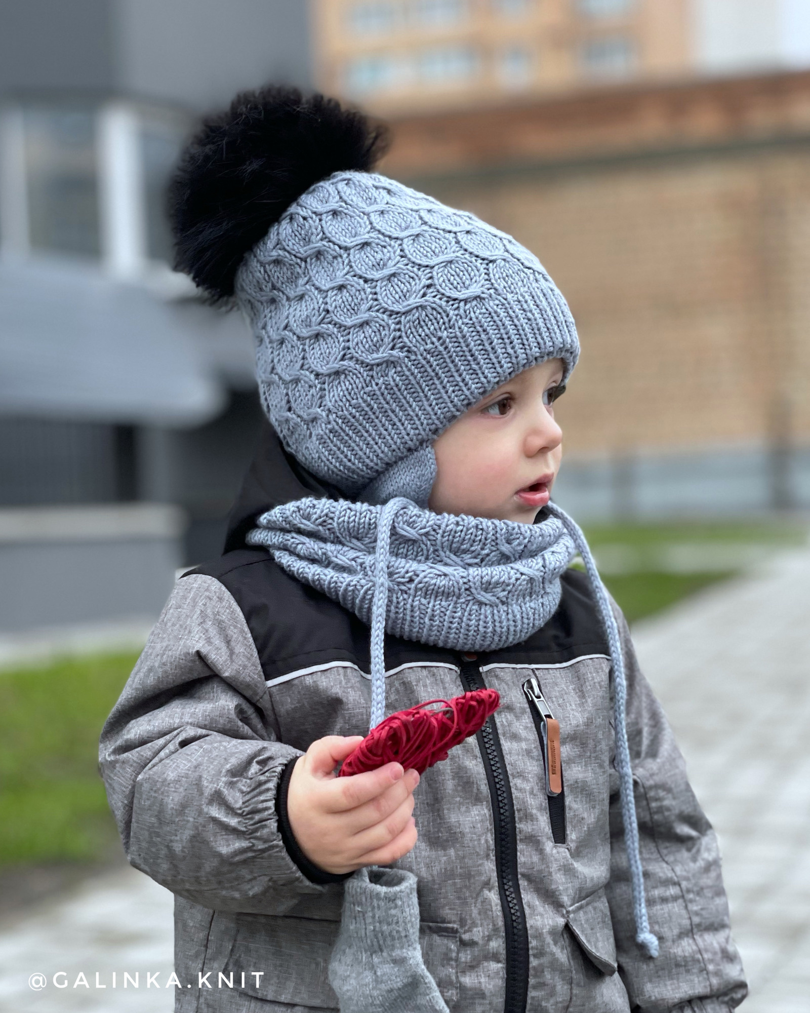 Детская двойная шапка “Chains”