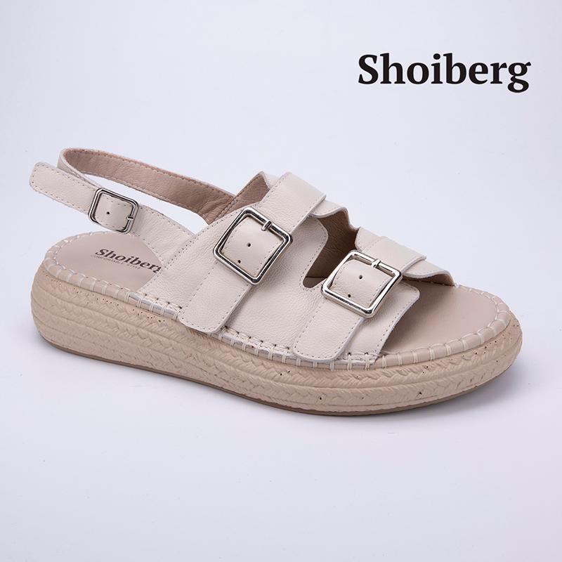 Сандалии женские молочные Shoiberg