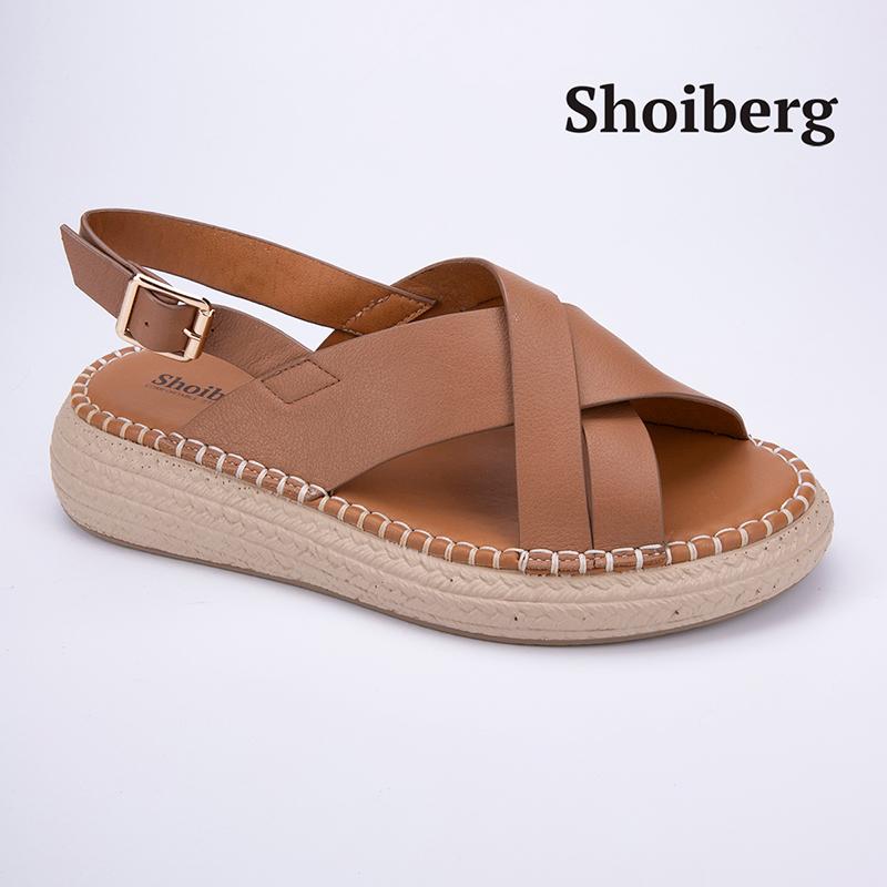 Сандалии женские светло-коричневые Shoiberg