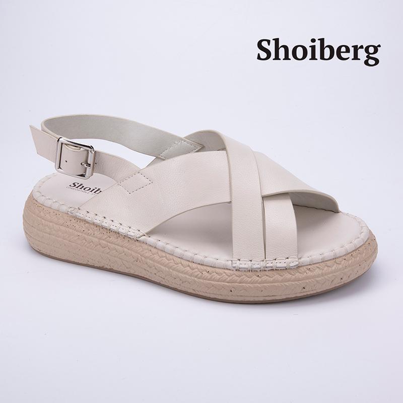 Сандалии женские молочные Shoiberg