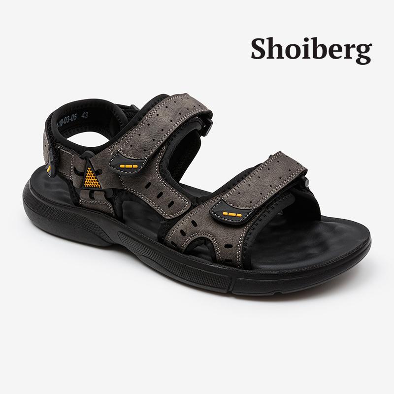 Сандалии мужские серые Shoiberg