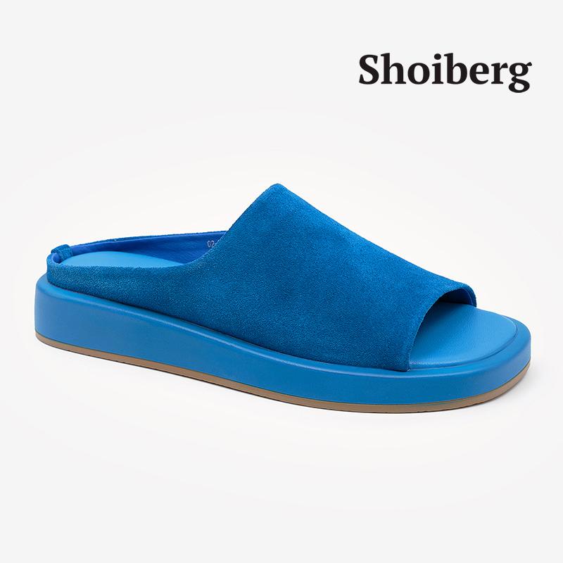 Сабо женские синие Shoiberg