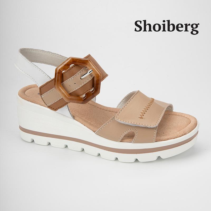 Босоножки бежевые Shoiberg