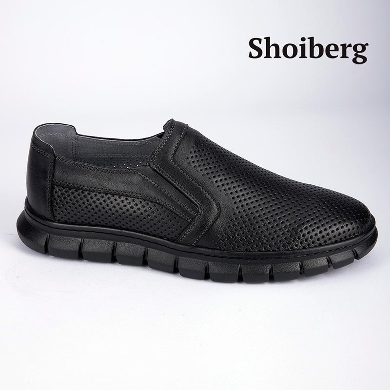 Слипоны мужские черные Shoiberg