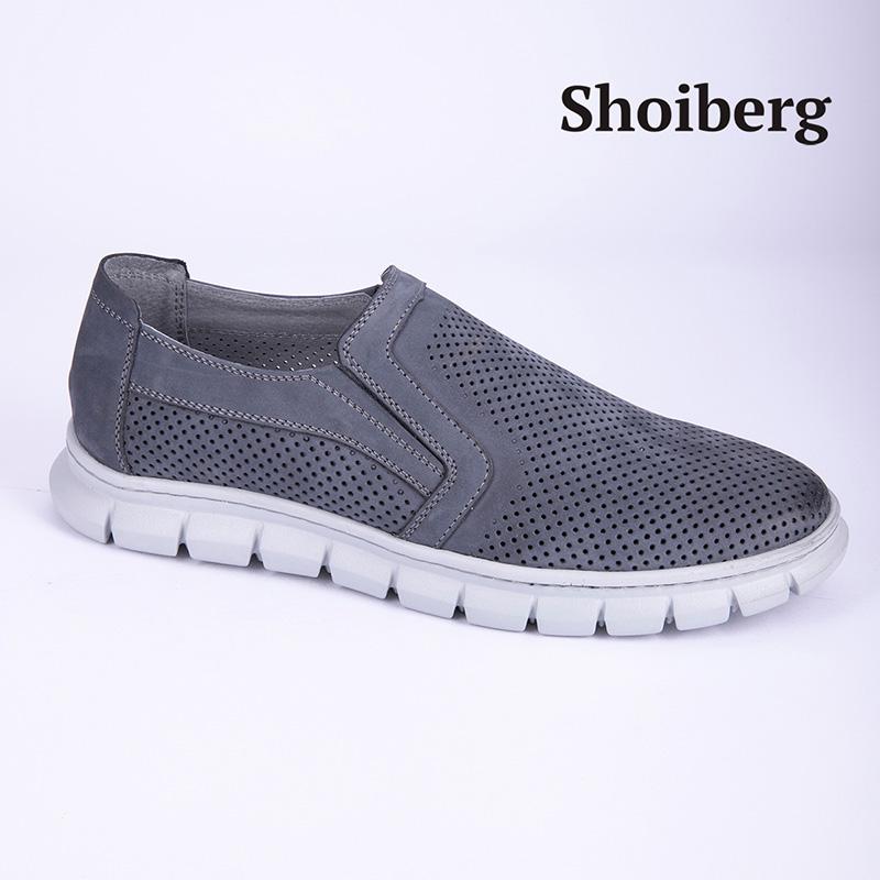 Слипоны мужские синие Shoiberg