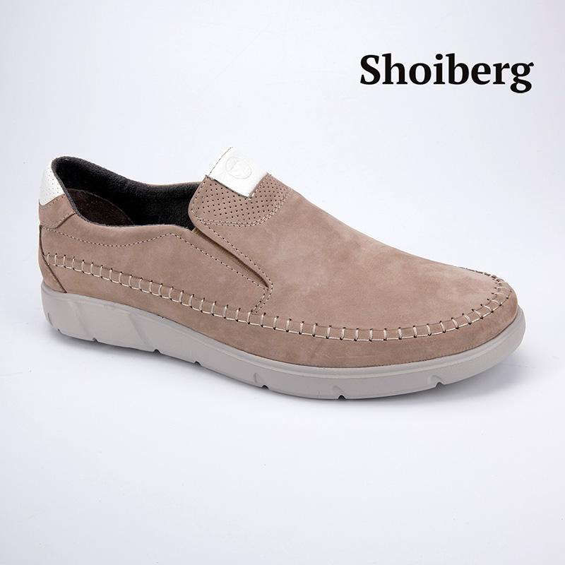 Слипоны мужские бежевые Shoiberg
