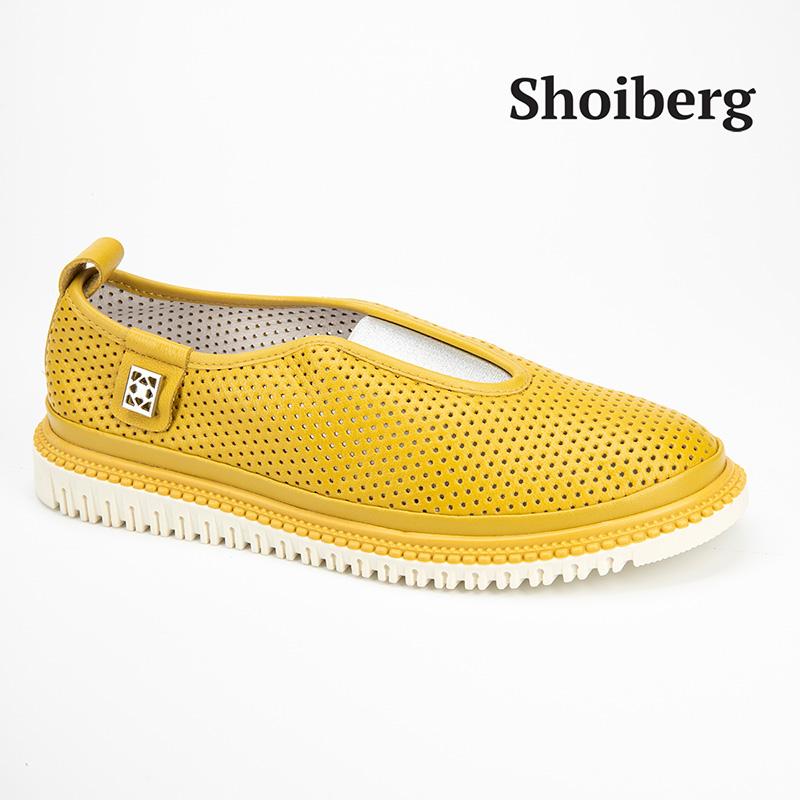 Туфли женские желтые Shoiberg