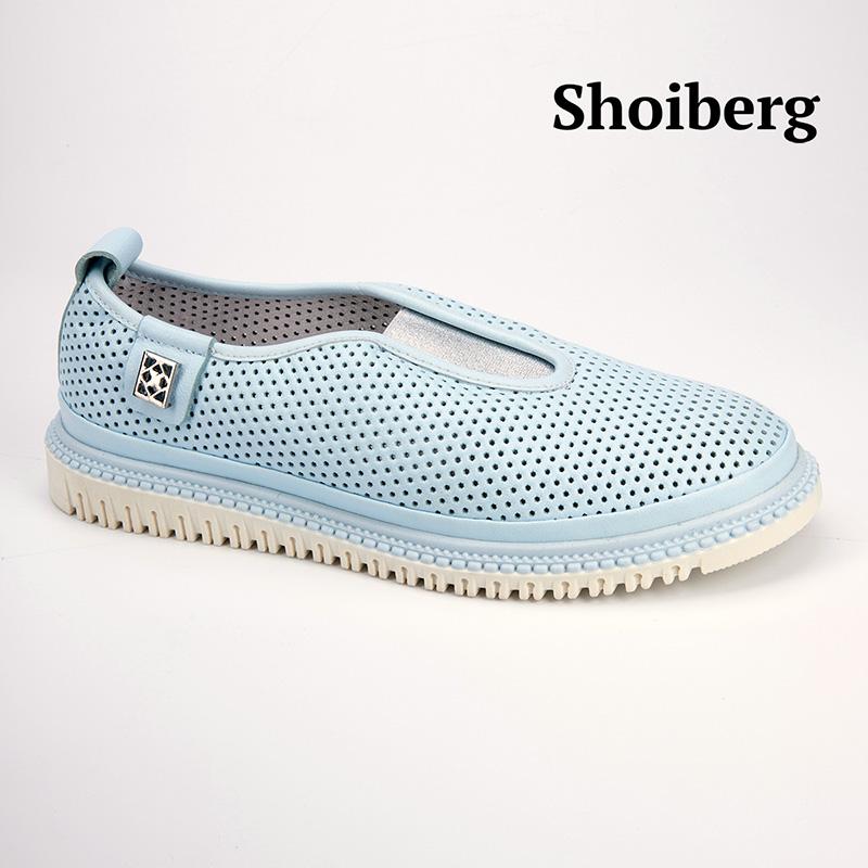 Туфли женские голубые Shoiberg