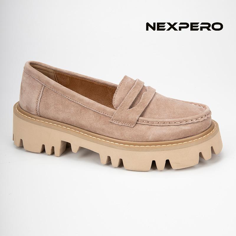 Лоферы женские бежевые Nexpero