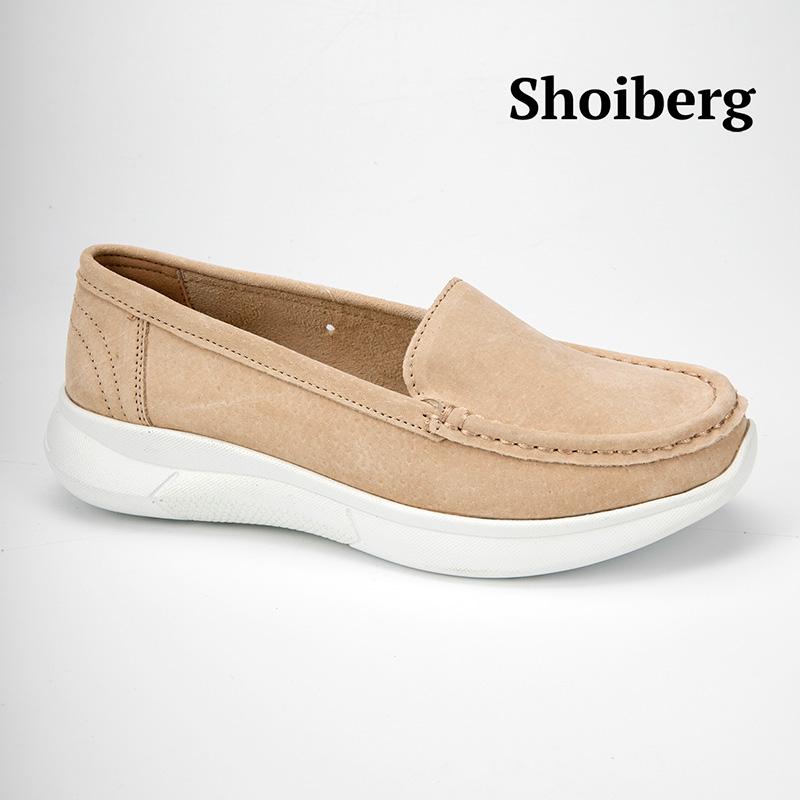 Лоферы женские бежевые Shoiberg