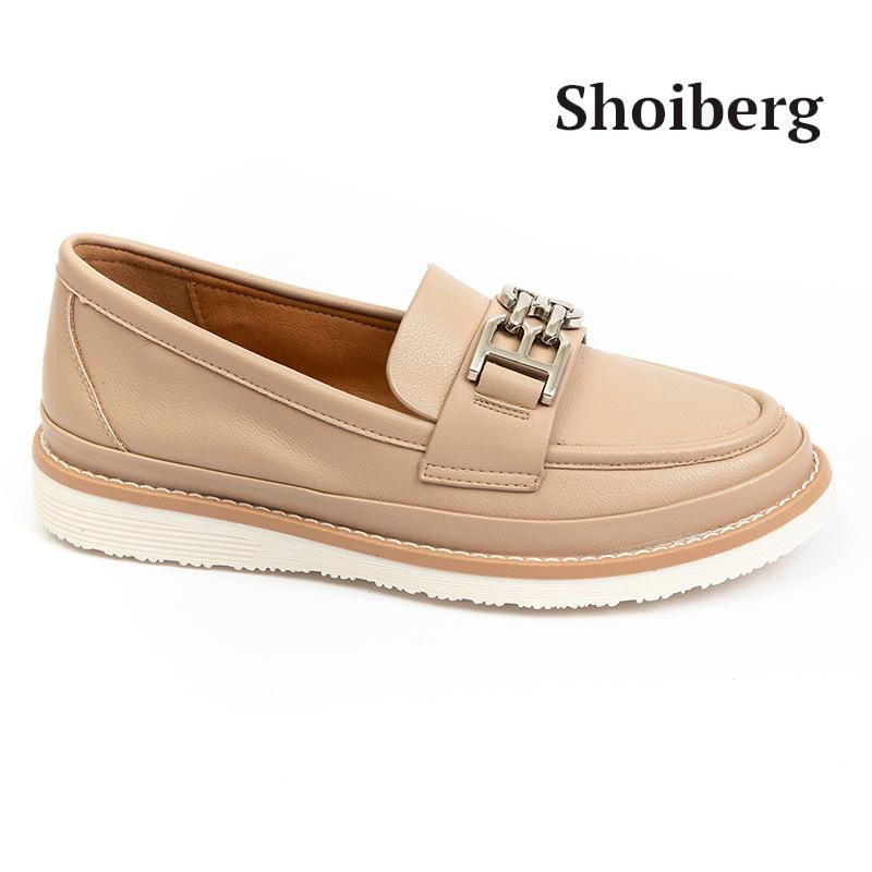 Лоферы женские бежевые Shoiberg