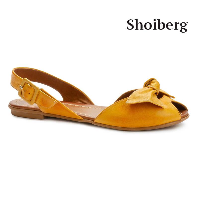 Сандалии женские желтые Shoiberg