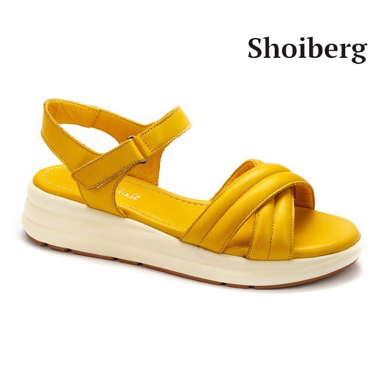 Сандалии женские желтые Shoiberg